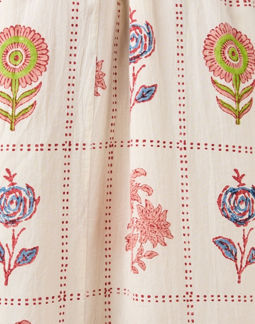 Taormina Cream Floral Print Shirt Dress