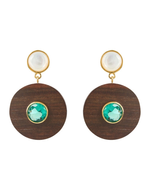 Taj Multi Disc Drop Earrings