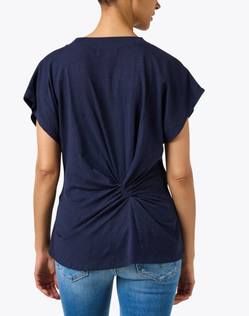 Volta Navy Cotton Top