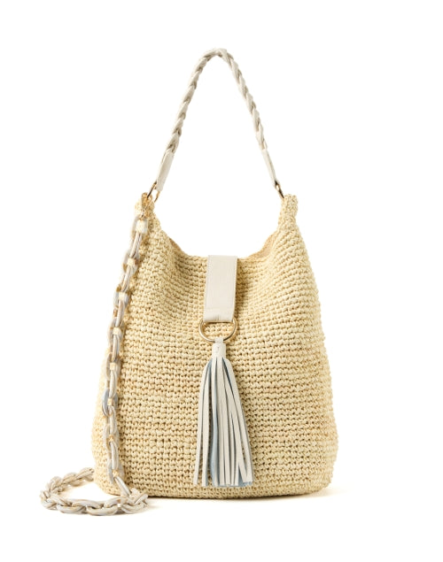 Sorrento Ivory Beige Raffia Bag