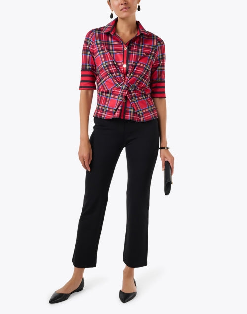 Twist and Shout Red Tartan Top