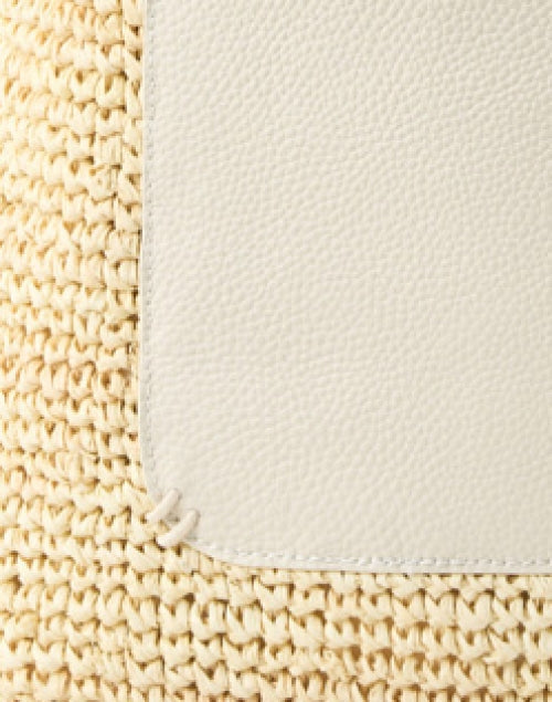 Sorrento Ivory Beige Raffia Bag