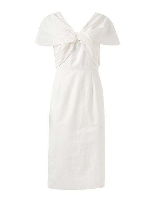 White Twist Sheath Dress