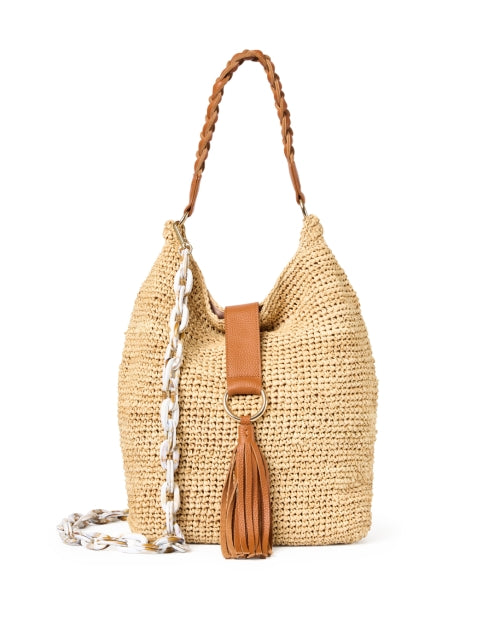 Sorrento Tan Raffia Bag
