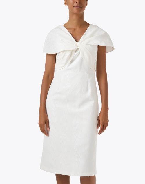 White Twist Sheath Dress