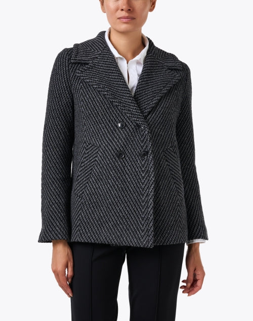 Tratto Grey Chevron Jacket