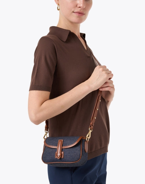 Vik Denim Crossbody Bag