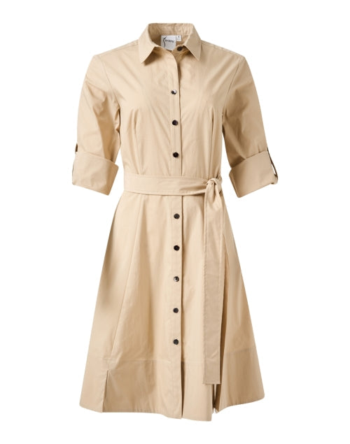 Short Lane Tan Shirt Dress