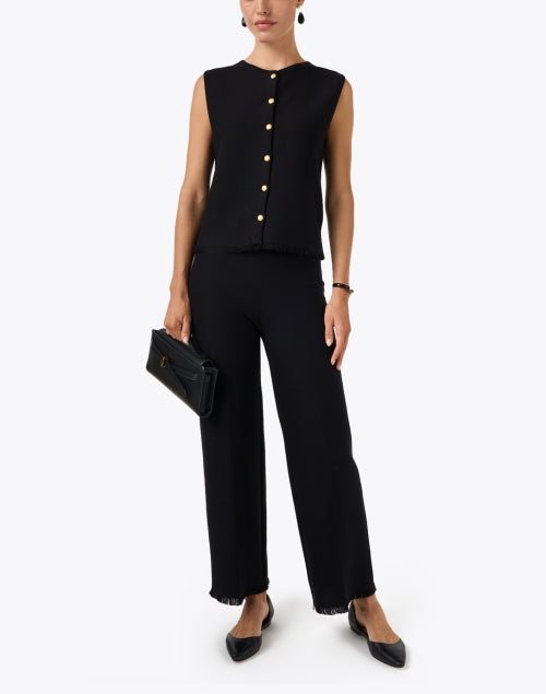 Tobias Black Knit Top