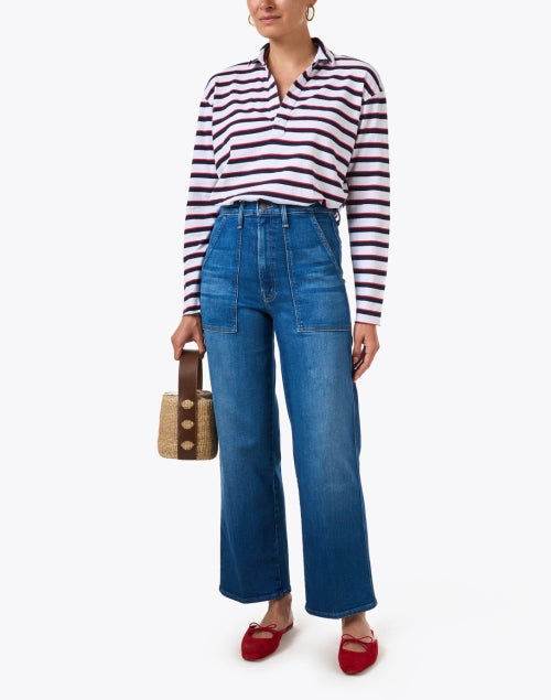 The Stitch Up Maven Dark Wash Wide Leg Jean