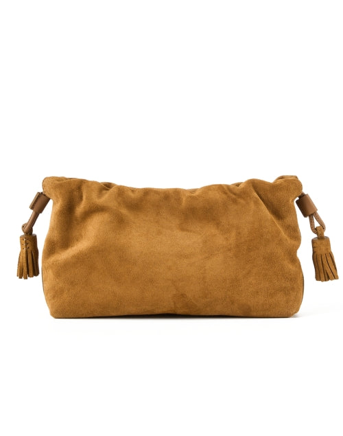 Tan Suede Clutch