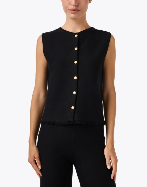 Tobias Black Knit Top