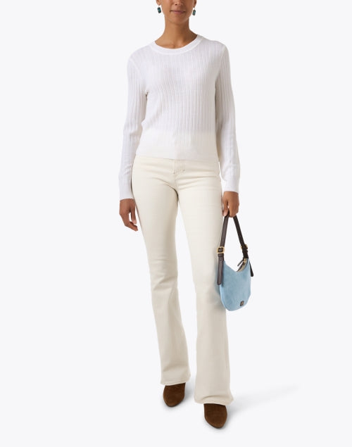 Starr Blue Suede Leather Hobo Shoulder Bag