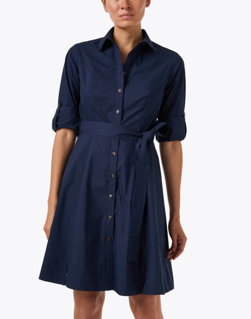 Short Lane Navy Shirt Dress