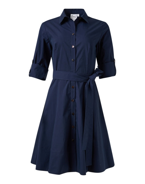 Short Lane Navy Shirt Dress